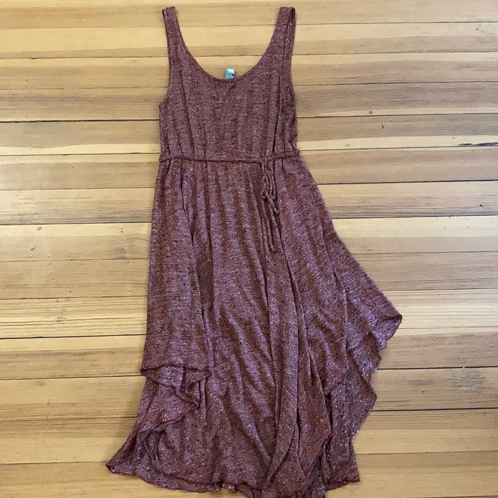 Free People beach midi dress with drawstring